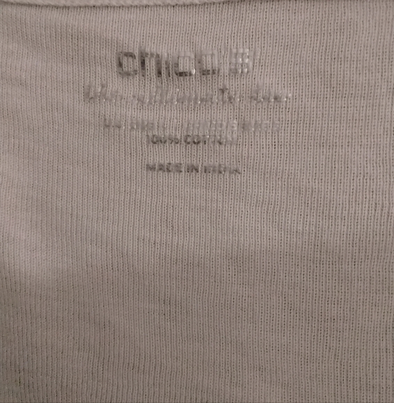 BUNDLE 3 for $10 - Chico's White Short Sleeve Women's Tee - Picture 3 of 3